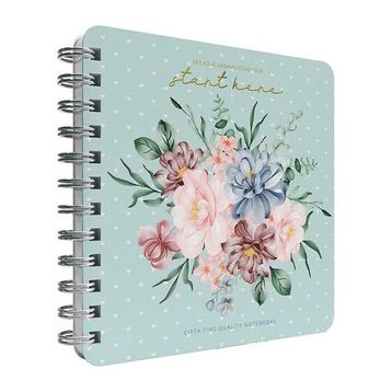 Gıpta Start Spiralli Su Yeşili Sert Kapak 100 Yaprak 16*16 Noktalı Defter