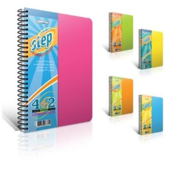 Gıpta Step Spiralli 4+2 Seperatörlü 17x24 x 150 Yaprak Defter
