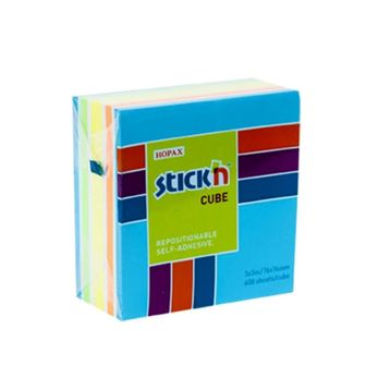 Gıpta Stickn 76x76 mm Küp Blok 5 Np Mix-B Renk 400 Yaprak Not Defteri