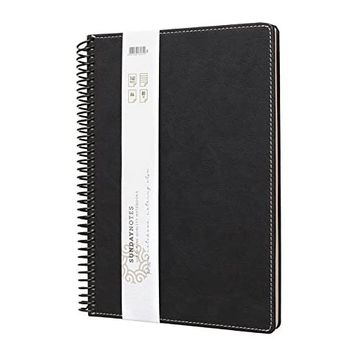 Gipta Sunday Not Çizgili Sert Deri Kapaklı Defter