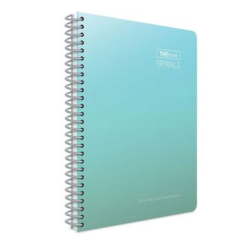 Gıpta The Book A4 100 Yaprak 5498 Çizgili Pastel Yeşil Spiralli Sert Kapak Defter