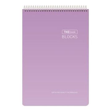 Gıpta Thebook Spiralli 17 x 24 cm 100 Yaprak Kareli Sert Kapaklı Bloknot