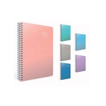 Gıpta Thebook Spirals Spiralli Sert Kapak 17x24 cm 140 Yaprak Kareli Defter