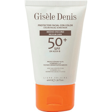 Gisele Denis 40 ml Color Facial Sunscreen Spf50 Medium Dark Yüz İçin Güneş Koruma Kremi