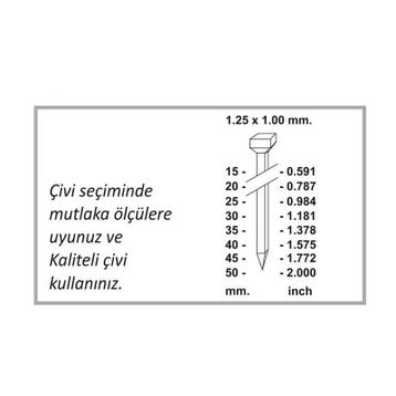 Gison GP-F18-50 Havalı Çivi Çakma Tabancası