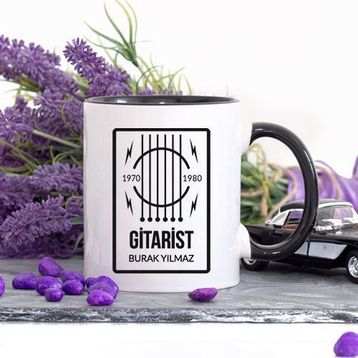 Gitar Saplı Kupa Bardak