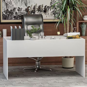 Givayo Beyaz Raven 150x74x75 cm Ofis Çalışma Masası