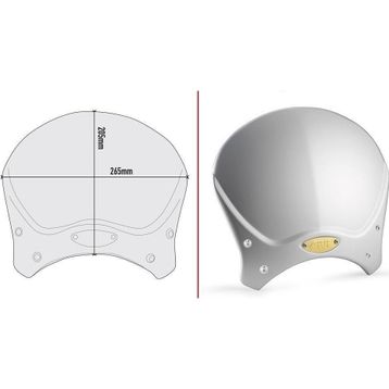 Givi 100AL Bmw R Nine T 14-19 - Yamaha XSR700 16-20 - XSR 900 16-19 Alüminyum Siperlik