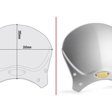 Givi 100AL Bmw R Nine T 14-19 - Yamaha XSR700 16-20 - XSR 900 16-19 Alüminyum Siperlik