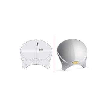 Givi 100AL Bmw R Nine T 14-19 - Yamaha XSR700 16-20 - XSR 900 16-19 Alüminyum Siperlik