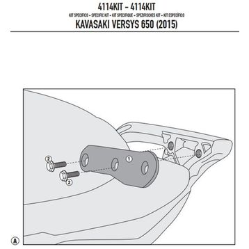 Givi 4114KIT Kawasaki Versys 650 15-19 Yan Çanta Taşıyıcı Bağlantı Kiti