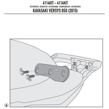 Givi 4114KIT Kawasaki Versys 650 15-19 Yan Çanta Taşıyıcı Bağlantı Kiti