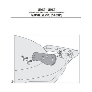 Givi 4114KIT Kawasaki Versys 650 15-19 Yan Çanta Taşıyıcı Bağlantı Kiti