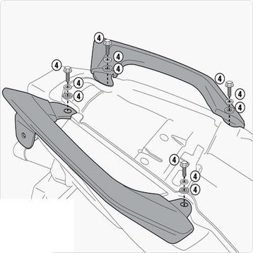 Givi 450KIT Kawasaki Versys 650 10-14 Yan Çanta Taşıyıcı Bağlantı Kiti