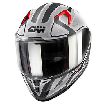 Givi 50.8 Racer Full Face Gri Siyah Motosiklet Kaskı