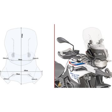 Givi AF5127 BMW F 750 GS - F 850 GS 18-19 Rüzgar Siperlik