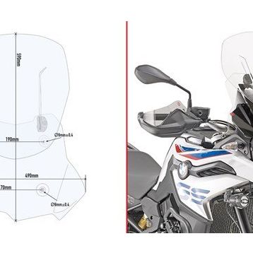 Givi AF5127 BMW F 750 GS - F 850 GS 18-19 Rüzgar Siperlik