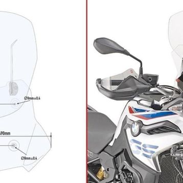 Givi AF5127 BMW F 750 GS - F 850 GS 18-19 Rüzgar Siperlik