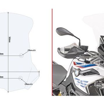 Givi D5127ST BMW F 750 GS - F 850 GS 18-19 Rüzgar Siperlik