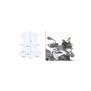 Givi D5127ST BMW F 750 GS - F 850 GS 18-19 Rüzgar Siperlik
