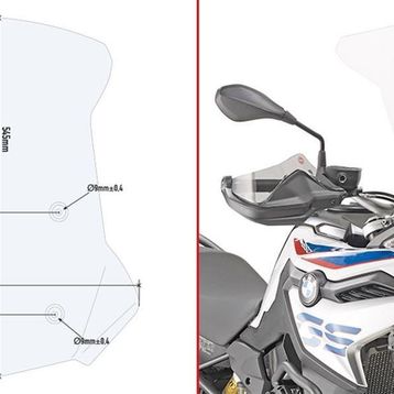 Givi D5127ST BMW F 750 GS - F 850 GS 18-19 Rüzgar Siperlik