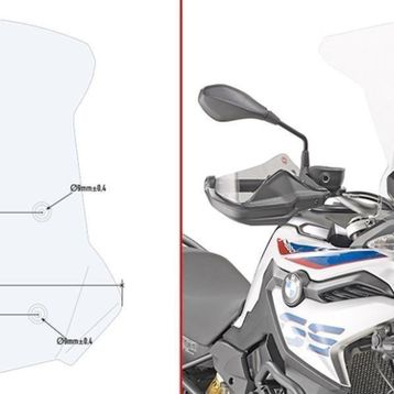 Givi D5127ST BMW F 750 GS - F 850 GS 18-19 Rüzgar Siperlik