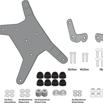 Givi D7711KIT KTM390 Adventure 20 790 Adventure 19-20 Rüzgar Siperlik