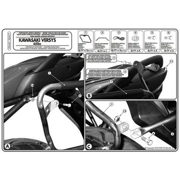 Givi PLX447 Kawasakı Versys 650 06-09 Yan Çanta Taşıyıcı