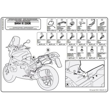 Givi PLXR5100 BMW R 1200R 11-14 Yan Çanta Taşıyıcı