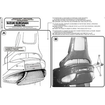 Givi SR111 Suzuki Burgman 250-400 98-02 Arka Çanta Taşıyıcı