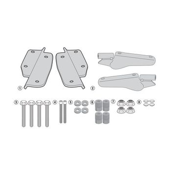 Givi SR1144 Honda CRF1000 Afrıca Twın 16-17 Arka Çanta Taşıyıcı