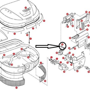Givi Z234B E52 Çanta Kilit Mekanizma Mandalı