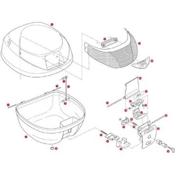 Givi Z310 Çanta Alt Tabla Kilit Sacı