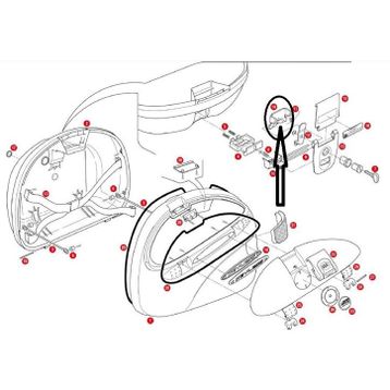 Givi Z312 Çanta Tabla Düğmesi Montaj Sacı