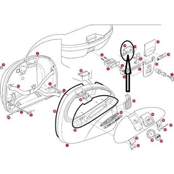 Givi Z312 Çanta Tabla Düğmesi Montaj Sacı