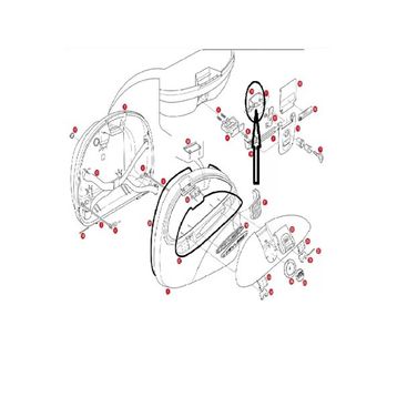 Givi Z312 Çanta Tabla Düğmesi Montaj Sacı