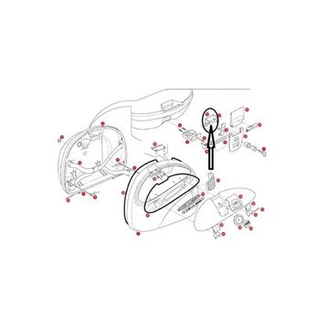 Givi Z312 Çanta Tabla Düğmesi Montaj Sacı