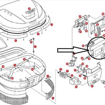 Givi Z613N E52 Çanta Kilit Mekanizma Kapak