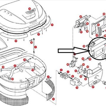 Givi Z613N E52 Çanta Kilit Mekanizma Kapak