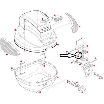 Givi Z632R E52-V35-V46-E260-E340-E350-E370-E450-E470-TRK33 Çanta Yayı