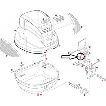 Givi Z632R E52-V35-V46-E260-E340-E350-E370-E450-E470-TRK33 Çanta Yayı
