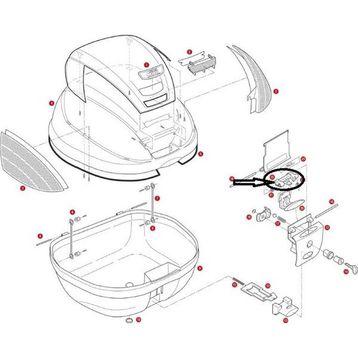 Givi Z643NR TRK33-V46-E370 Çanta Kilit Parçası
