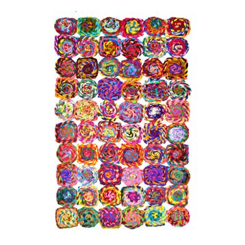 Giz Home D11 Bolero 120x180 cm Renkli Örgü Halı