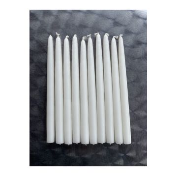 Gizemli Home 10'lu Set Beyaz Şamdan Mumu
