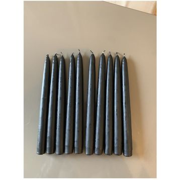 Gizemli Home 10'lu Set Siyah Şamdan Mumu