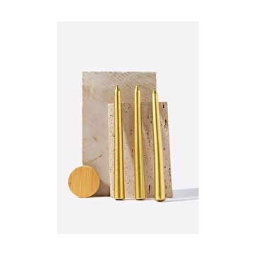 Gizemli Home 3'lü Gold Şamdan Mumu