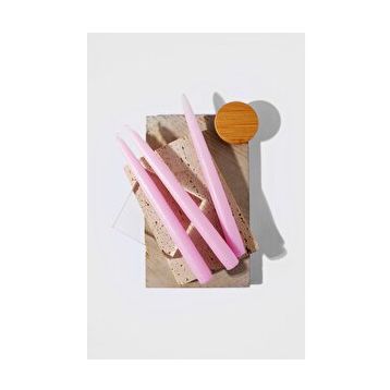Gizemli Home 3'lü Pembe Şamdan Mumu