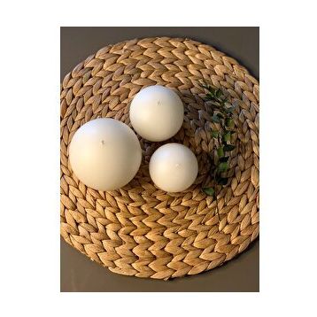 Gizemli Home 3'lü Set Top Krem Mum