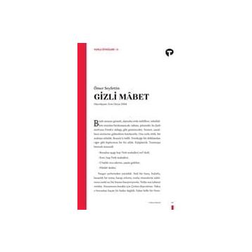 Gizli Mabet - Ömer Seyfeddin