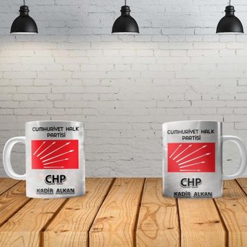 Gizzodo CHP Kişiye Özel Baskılı Yeni Tasarım Sihirli Kupa Bardak